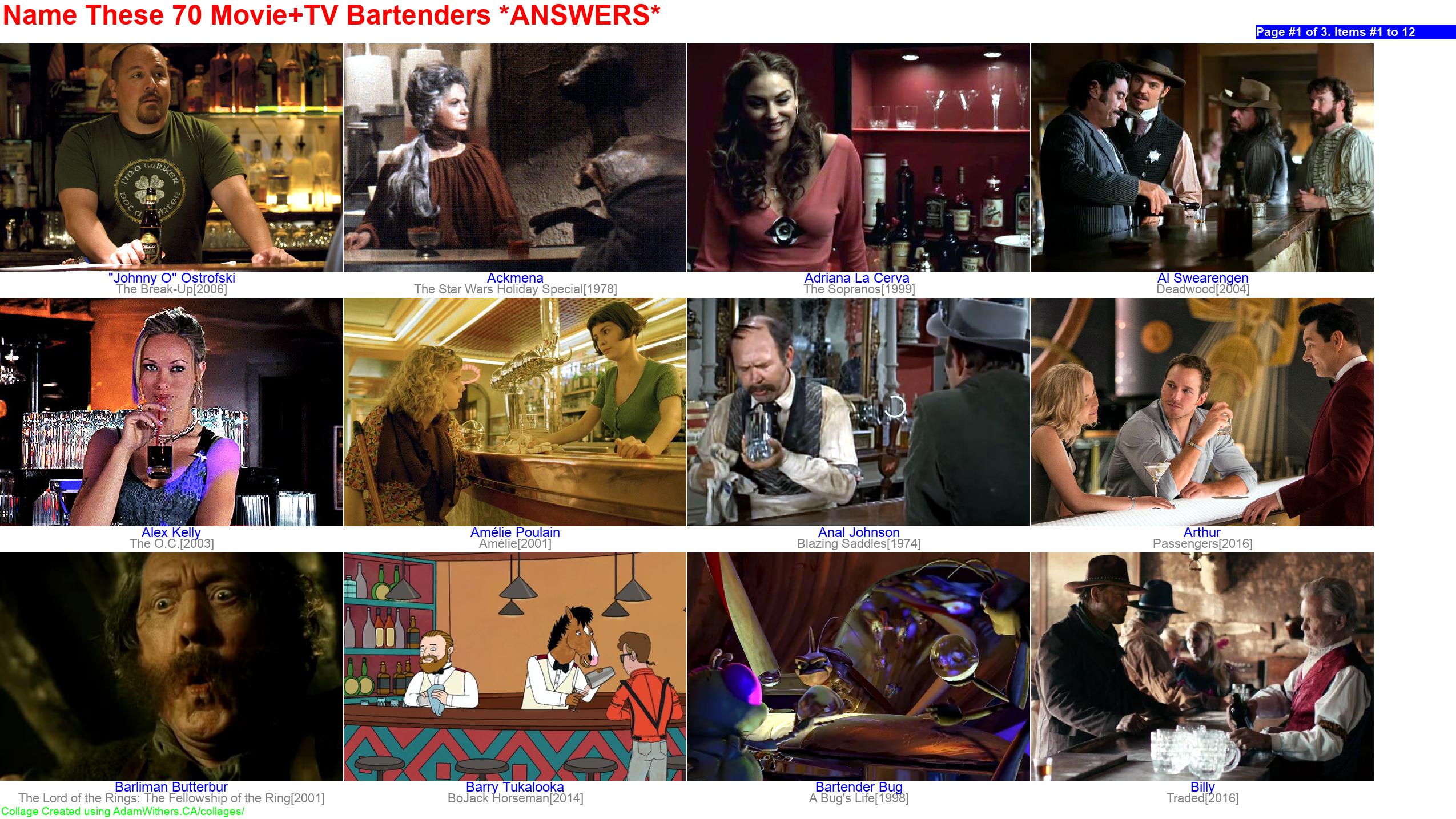 CollageA: guessBartenders Page 1